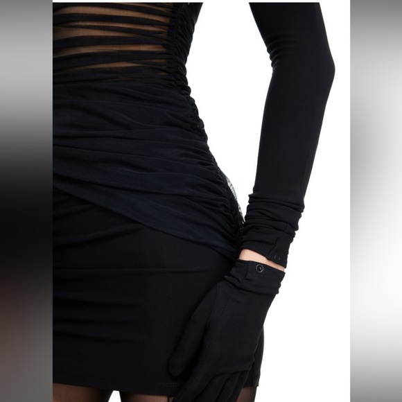 MUGLER X H&M Knot Detail 1 Shoulder Dress - Picture 5 of 7